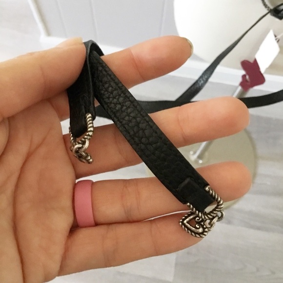 Brighton Leather Black Floral Belt Size M 30 New